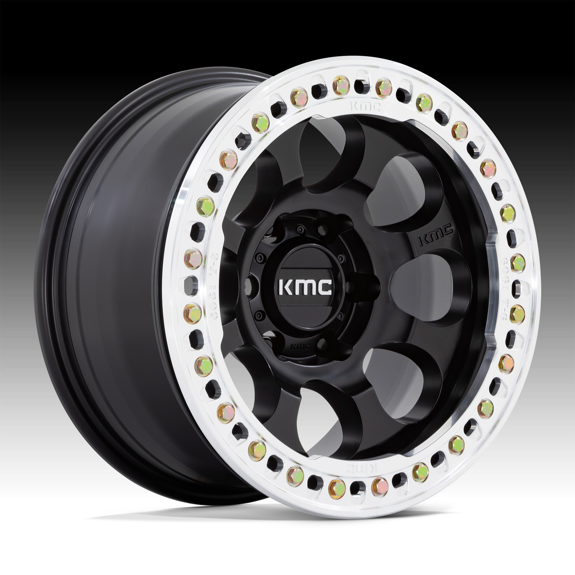 Kmc Km Riot Beadlock Satin Black Custom Truck Wheels Km Riot